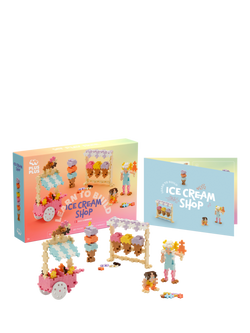 Plus-Plus Learn to build Ice Cream Shop Jigsaw Puzzle, 285 Pieces, Multi