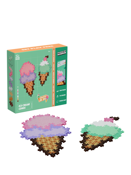 Plus-Plus Ice Cream Cones Jigsaw Puzzle, 250 Pieces, Multi