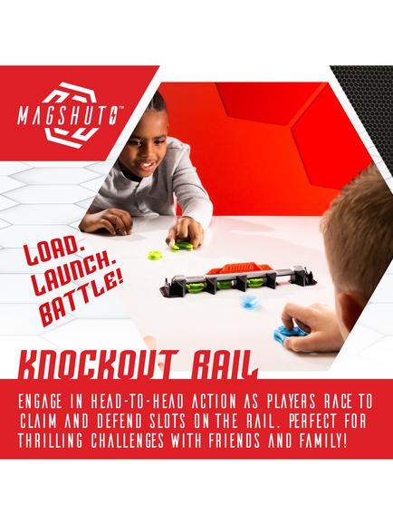TOMY Magshuto Knockout Rail Magnetic Battle Game - view 2, Multi
