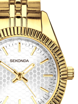 Sekonda 40729 Women's Francis Bracelet Strap, Gold - view 2, Gold