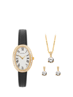 Sekonda 49079 Women's Bellamy Gift Set, Black, Black