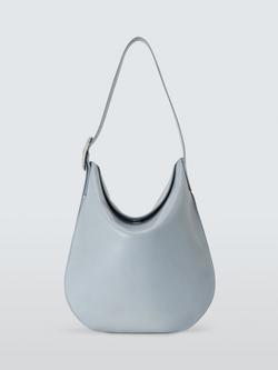 John Lewis x REJINA PYO Leather Large Hobo Belt Strap Shoulder Bag, Grey, Grey