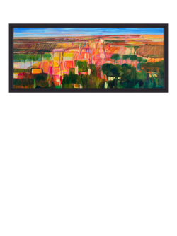 John Lewis Alex Ebdon 'Manchas Luz' Framed Canvas Print, 106 x 46cm, Multi