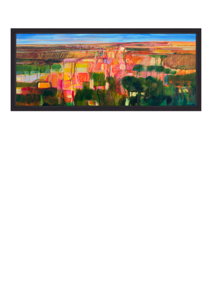 John Lewis Alex Ebdon 'Manchas Luz' Framed Canvas Print, 106 x 46cm, Multi