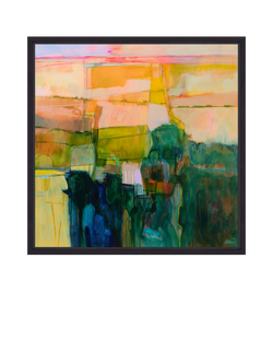 John Lewis Alex Ebdon 'Mountains' Framed Canvas Print, 86 x 86cm, Multi