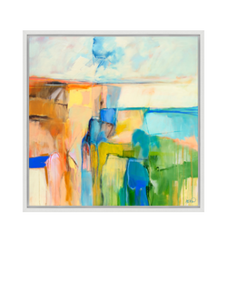 John Lewis Alex Ebdon 'Sand Dunes' Framed Canvas Print, 86 x 86cm, Multi