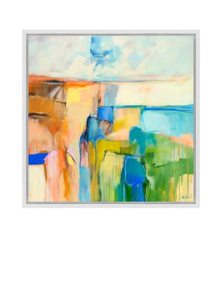 John Lewis Alex Ebdon 'Sand Dunes' Framed Canvas Print, 86 x 86cm, Multi