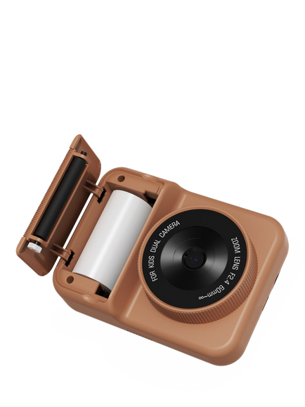 The Zoofamily Print Bear Camera, Brown - view 2, Brown