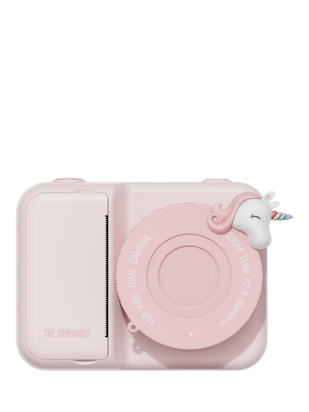 The Zoofamily Print Unicorn Camera, Pink, Pink
