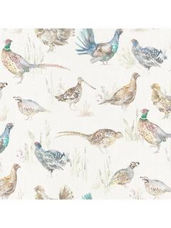 Voyage Game Birds Wallpaper, Cream
