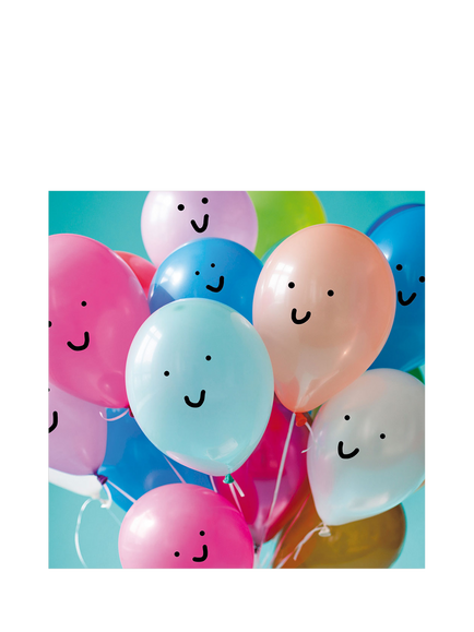 Cardmix Smile Balloons Blank Greeting Card, Multi