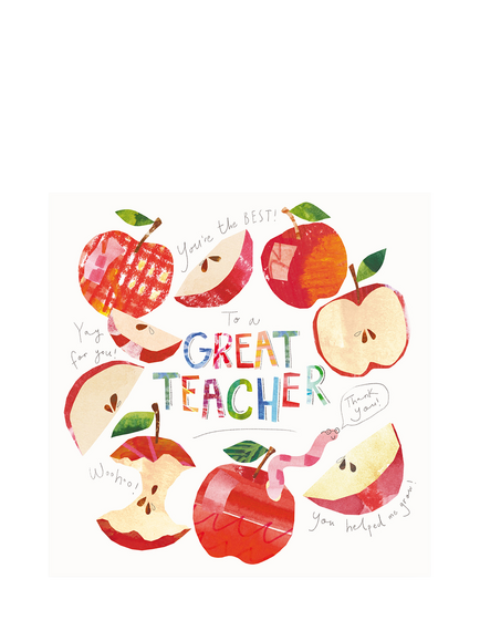 Woodmansterne Teacher Tools Blank Greeting Card, Multi