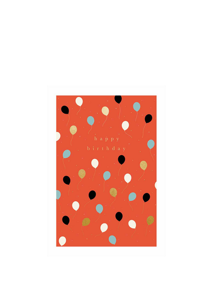 Woodmansterne Balloons Birthday Card, Multi