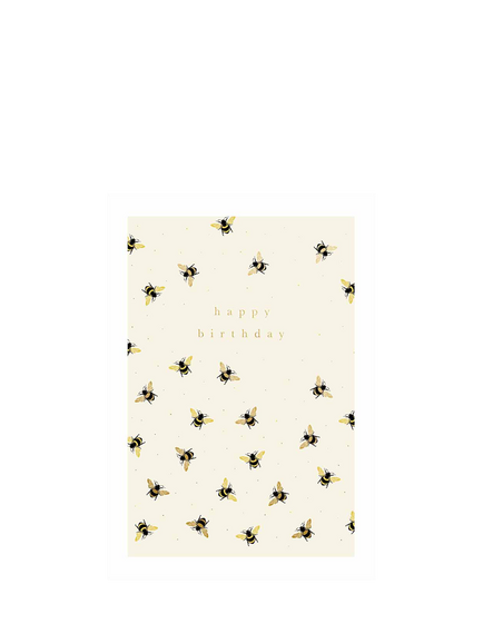 Woodmansterne Bees Birthday Card, Multi