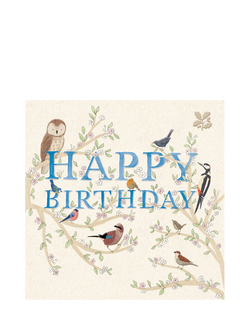 Woodmansterne Birds In The Trees Birthday Card, Multi