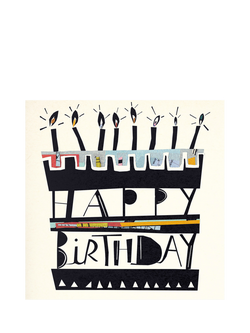 Woodmansterne Cake Candles Birthday Card, Multi