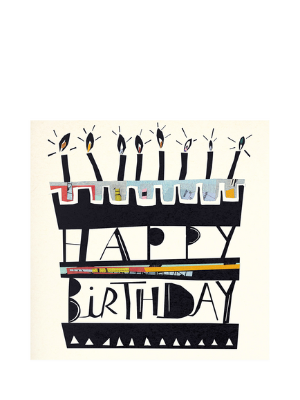 Woodmansterne Cake Candles Birthday Card, Multi