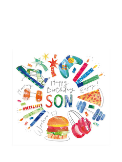 Woodmansterne Candles Son Birthday Card, Multi