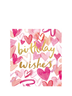 The Proper Mail Company Hearts Birthday Card, Multi