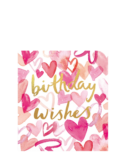 The Proper Mail Company Hearts Birthday Card, Multi