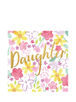 The Proper Mail Company Flowers Daughter Birthday Card, Multi