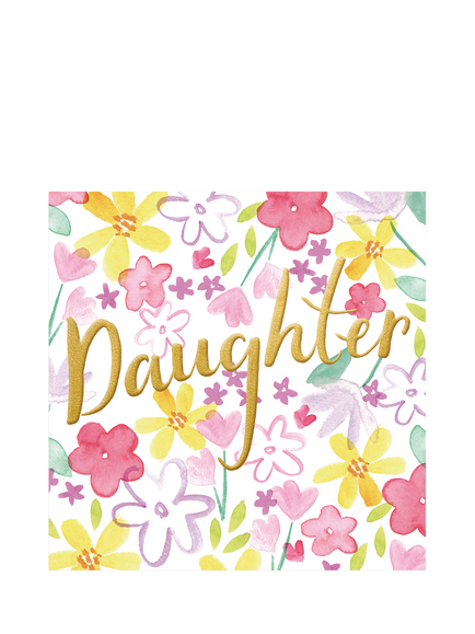 The Proper Mail Company Flowers Daughter Birthday Card, Multi
