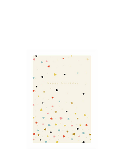 Woodmansterne Hearts Birthday Card, Multi