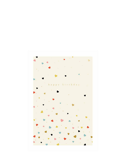 Woodmansterne Hearts Birthday Card, Multi