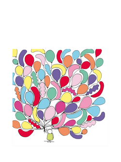 Woodmansterne Holding Balloons Birthday Card, Multi