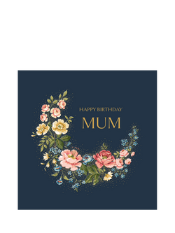 Woodmansterne Hykenham Wreath Mum Birthday Card, Multi
