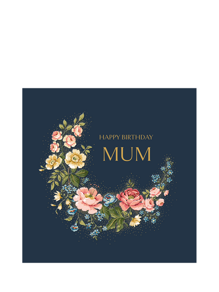 Woodmansterne Hykenham Wreath Mum Birthday Card, Multi
