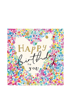 The Proper Mail Company Heart Surrounded By Spots Birthday Card, Multi