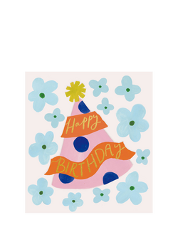 The Proper Mail Company Party Hat Birthday Card, Multi