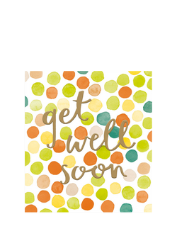 The Proper Mail Company Polka Dots Get Well Soon Card, Multi