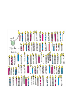 Woodmansterne Lighting Candles Birthday Card, Multi