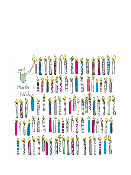 Woodmansterne Lighting Candles Birthday Card, Multi