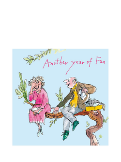 Woodmansterne Making His Wife Laugh Anniversary Card, Multi