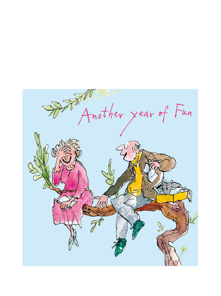 Woodmansterne Making His Wife Laugh Anniversary Card, Multi
