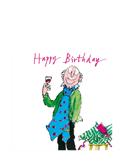 Woodmansterne Man Wearing Giant Tie Birthday Card, Multi