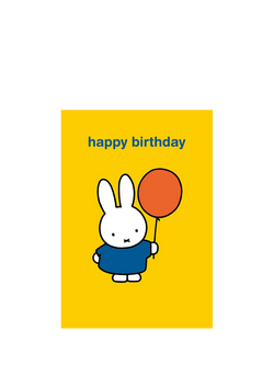 Woodmansterne Miffy Holding A Balloon Birthday Card, Multi