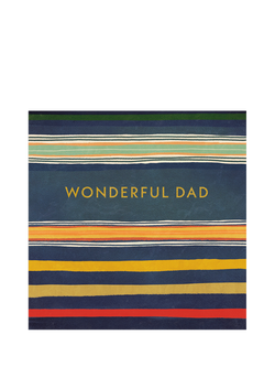 Woodmansterne Stripes Dad Birthday Card, Multi