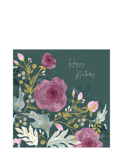Woodmansterne Roses Birthday Card, Multi