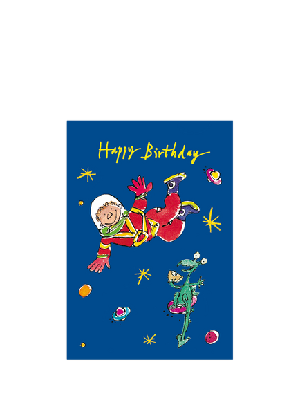 Woodmansterne Space Man Birthday Card, Multi