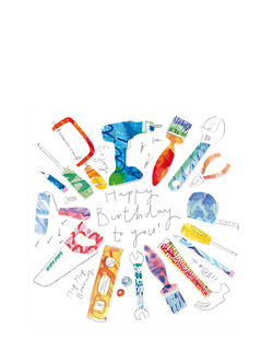Woodmansterne Tools In A Circle Birthday Card, Multi