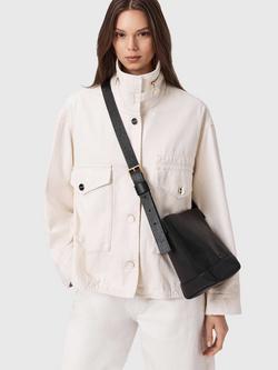 AllSaints Alba Leather Mini Hobo Crossbody Bag, Black - view 2, Black