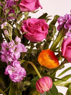 John Lewis Spring Fizz Mixed Hand Tied Bouquet - view 2, Blue Royal