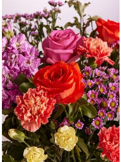 John Lewis Summer Fizz Mixed Hand Tied Bouquet - view 2, Blue Royal