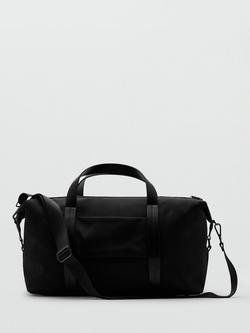 Mango Weekend Holdall Bag, Black, Black