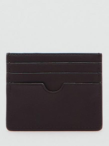 Mango Classic Cardholder - view 2, Brown