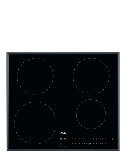 AEG OUTLET IKB64401FB 60cm Induction Hob, Like New, Black, Black